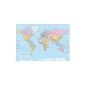 World Map Educational Policy Post 91.5 x 61 cm (Kitchen)