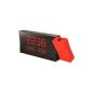 Oregon Scientific - Design Projection Clock with Temperature PRYSMA - Red - RMR221P (Electronics)