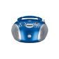 Grundig RCD 1440 Portable Boombox MP3 / CR-R / RW Blue (Electronics)
