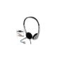 Headphones with Microphone and Volume Control - for Skype, MSN, PC Chat - Silver (Electronics)