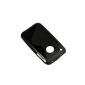 SODIAL (TM.) Black Rubber TPU Gel Hard Case for Apple iPhone 3G 3GS 8GB 16GB