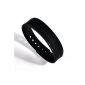 TBS®2082 wireless pedometer bracelet, activity and sleep tracker bracelet with Bluetooth 4.0, Bluetooth 4.0 Smart Wristband wireless, Bluetooth wristband pedometer compatible with iPhone, iPod touch, iPad or Android4.3 phone.  (Black) (Electronics)