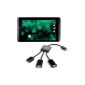 kwmobile® 3in1 USB Micro-USB 2.0 adapter cable shield portable Tablet Connection Kit (Electronics)