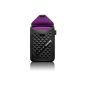 Microsoft Surface Pro Case by MetricUSA for Microsoft Surface Pro 2 / Soft Channel / Stylus pocket and Interiors / Black outside / purple inside (Wireless Phone Accessory)