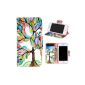 Iphone 5 5S, ivencase [Tree and Leaf] New [Reed] Wallet PU Leather Flip [Stand] Closure Case Protector Cover Shell Case Cover For Apple iphone 5 5S (Electronics)