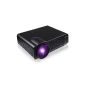 DBPower Projector with Remote Control, 1280 * 768, 2800 Lumens Brightness, Contrast: 2000: 1, with VGA / HDMI / AV, USB and SD Card support Direct Play (Electronics)
