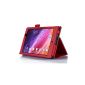 AceTech® PU leather protective cover for Asus Pad MeMO 7 ME572C Tablet With Stand Function (Red) (Electronics)