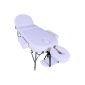 Pro luxury massage table - Imperial Massage - Portable Consort - Aluminium - 7cm foam - Colour: Ivory White