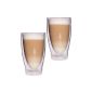 2x 400ml Macchiato XXL double latte, iced tea and highball glasses 