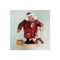 Handicraft from the Erzgebirge Smokers Santa Claus nostalgic color - about 20.0 cm, decoration for Christmas