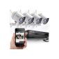 Funlux 4CH NVR Network Scan Kit QR Code Quick View 720P HD Night Vision IP Camera CCTV Security System