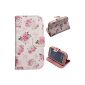Voguecase® Protective Carrying Case Leather Wallet Case Case Cover for Samsung Galaxy Trend Lite S7392 S7390 (herbaceous peony) + Free Universal stylus (electronic)