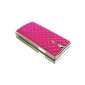 Semoss 1 X Snap On Cover for Sony Xperia S LT26i 3D Rhinestone Bling Hard chrome look back Hard Cover - Rose (Electronics)