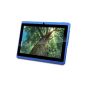 CONNECT A7 Classic Plus Touch Tablet - 7 inch capacitive screen, Android 4.2, 8GB of storage, 1.2GHz processor, dual camera, WIFI Tablet PC, HD video, 3000mAh battery, Google Play Store, supports Word, Excel, PowerPoint, PDF and more (Blue)