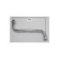 S-spout Wall Fittings plated, length 250 mm - 3/4 