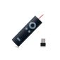 August LP200 Mini Red Laser Pointer Wireless Multimedia Device / Wireless Presenter - Remote PowerPoint presentation with Shortcut Keys - Scope 15m - Battery Included - Compatible with Android Tablet (Black) (Electronics)