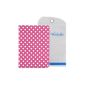 Design has a pink background peas Universal Tablet Case 7 