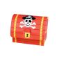 8 treasure chests of cardboard for little pirates of Amscan // // 399900 treasure chest treasure chest Schatzbox chest box Box Pirate Treasure Birthday Party Children (household goods)