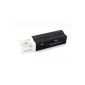 ChineOn 4in1 USB 2.0 Multi Memory Card Reader for Micro SD SDHC MMC M2 MS Duo (Black) (Electronics)