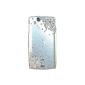 Protective Cover for Sony Ericsson Xperia Arc S / LT18i Lt15i shell protective Case Cover Case Hard Case back cover transparent Artificial diamonds Diamond with flower (Electronics)