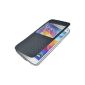 Flip Cover Case Protective Cover Case for Samsung Galaxy S5 protettiva Mini with window Pebble Dark Blue (Electronics)