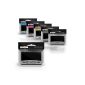 Luxury Cartridge Canon PGI-550XL & CLI-551XL Set of 6 Compatible Ink Cartridges for Canon Pixma - Black / Photo-Black / Cyan / Magenta / Yellow / Gray (Office Supplies)
