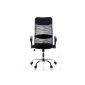 HJH Office Aria High / 621100 desk chair Filet / Polyurethane Black (Kitchen)