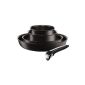 Tefal L3209402 Ingenio Induction - Cookware Set 5 Pieces Aluminium Black: 2 stoves (22/26 cm) + 2 Pots (16/18 cm) + 1 handle (Housewares)
