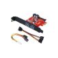 KTU3FR-2O2I Inateck Controller Card PCI-E Express 2 internal USB 3.0 port to PC, SATA to Molex power converter (4 pins) addition of quick taps (Accessory)