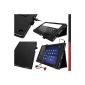 igadgitz Premium Black Folio PU Leather Case Cover Case Cover for Sony Xperia Tablet Z2 SGP511 10.1 