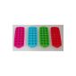 4x ice cube tray silicone and plastic (household goods)