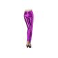 Zarlena Metallic Shiny Wet Look Leggings shiny in many colors High and Low waist high or low waist 34 36 38 (textiles)