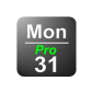 Date on the status bar Pro (App)