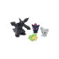 Bandai - 85050-4 Figurines - Set Y - Pokémon - Zorua Larveyette + + + Chinchidou Zekrom (Toy)