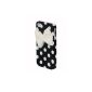 Neotech Apple iPhone 4 and 4S polka dot pattern and embossed buckle White (Toy)