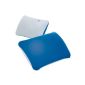 Beach pillow - inflatable - PVC blue / white - 35 x 27 cm (Luggage)
