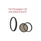 Spar Set for Panasonic Lumix DMC LX-7 and Leica D-Lux 6 -. Filter Adapter, matching Zirkularpolfilter and UV MC Filter incl Cap (Electronics)