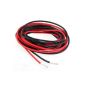 SODIAL (R) 2 x 3M Silicone Cable Wire Gauge 16 AWG Flexible