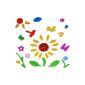 35 pcs Set Gel / Stickers / Wall Decals / Wall Mural -. Sunflower windows bath - water resistant - self-adhesive wall stickers glass stickers (Toys)