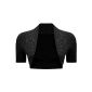 WearAll - ladies beaded short sleeve bolero top - 11 colors - Size 34-42 (Textiles)