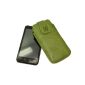 Original Suncase pocket for / HTC EVO 3D / Leather Case Mobile Phone Case Leather Case Protective Case Cover * Special made * In Wash-Green (Electronics)