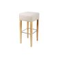 Bar stools Bistro Stool solid beech cream - BAR-02-BC / 15