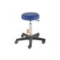 Stool, doctor stool, swivel stool, stool model Comfort, lifting range about 54 -73 cm, rollers with soft Radbandage, seat color atoll-blue (Office supplies & stationery)