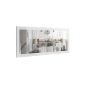 Lima 139cm wall mirror in White high gloss