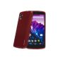 Juppa® LG Google Nexus 5 Silicone Gel TPU Case with Screen Protector Film (Red / Red) (Electronics)