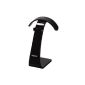 Hama headphone stand, with cable holder, height 23cm, black (Electronics)