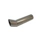 Tailpipe for welding, surface finish: + 90mm round crimped, length 330mm