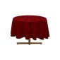 Soleil d'Ocre Amelia 815,584 tablecloth made of polyester, round, 180 x 180 cm, red (Housewares)