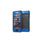Anchor Ultra Protective Case with Built Clear Screen Protector iPhone 6 Plus (5.5in) Drop tested, dust-proof design (black / blue)