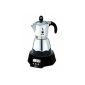 Bialetti Easy Timer electric espresso maker for 6 cups / Alu (household goods)